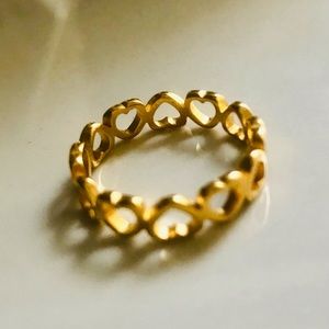 💞 Hearts ring in stainless steel only size 7 available